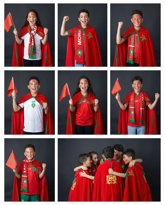 🇲🇦 Capes Enfants : Royale Premium – Édition Maroc Traditionnel Brodée 3 à 14 Ans 🇲🇦