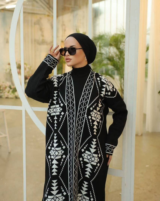 Ensemble 3 Pièces Premium – Style Moderne – Noir Motifs