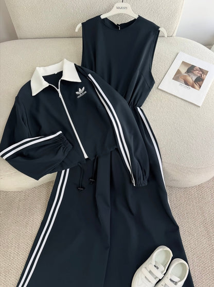 Ensemble Robe + Veste Adidas 3 Bands