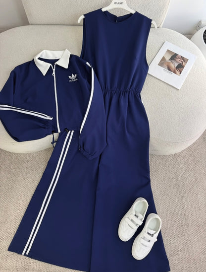Ensemble Robe + Veste Adidas 3 Bands