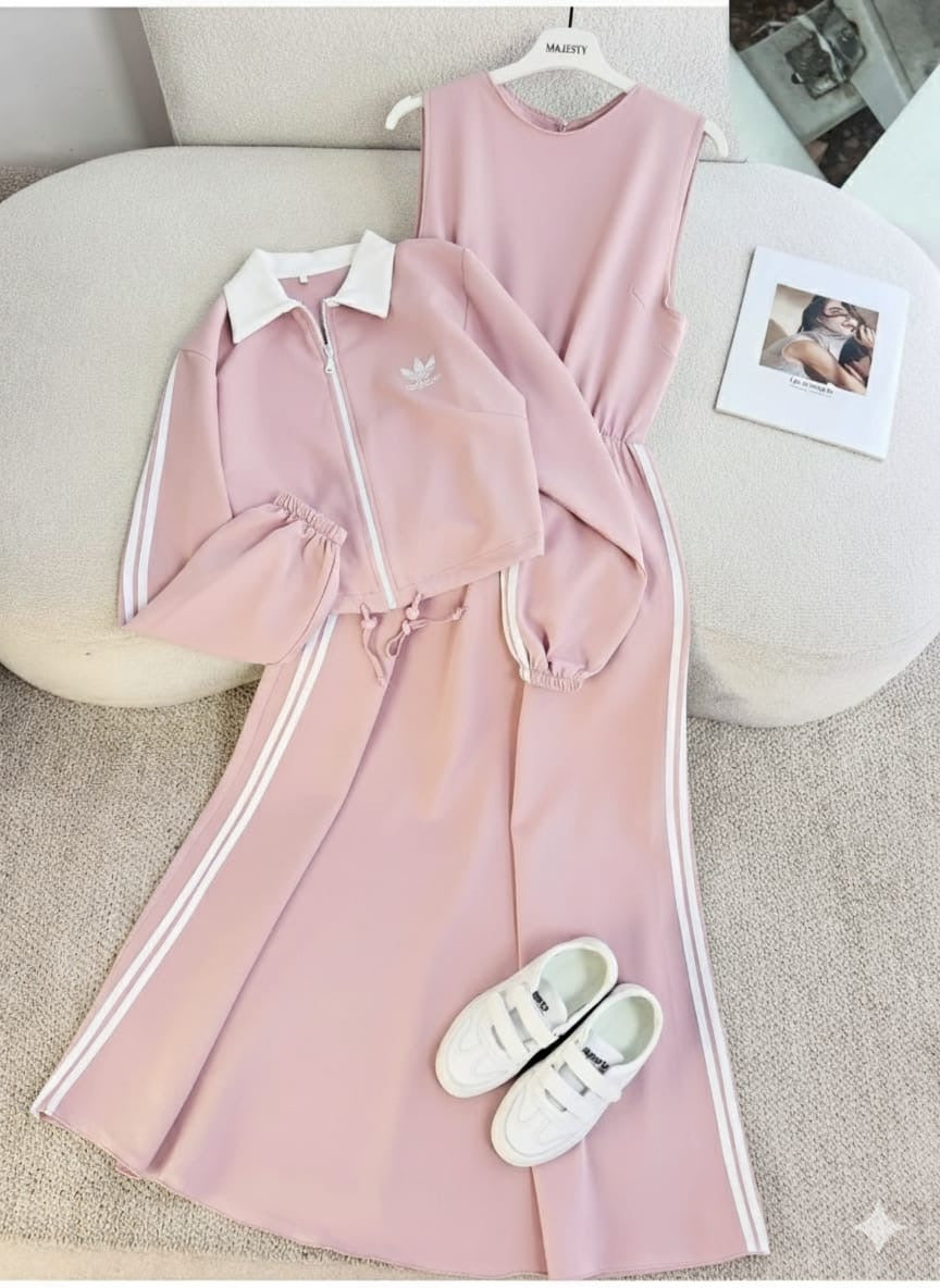 Ensemble Robe + Veste Adidas 3 Bands