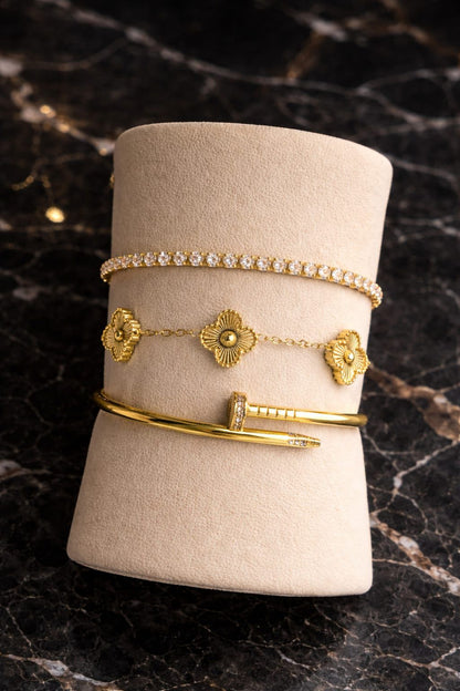 💎 Coffret "Éclat & Trèfle" : Le Trio de Bracelets Irrésistible