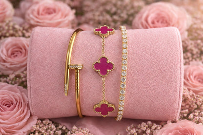 💎 Coffret "Éclat & Trèfle" : Le Trio de Bracelets Irrésistible