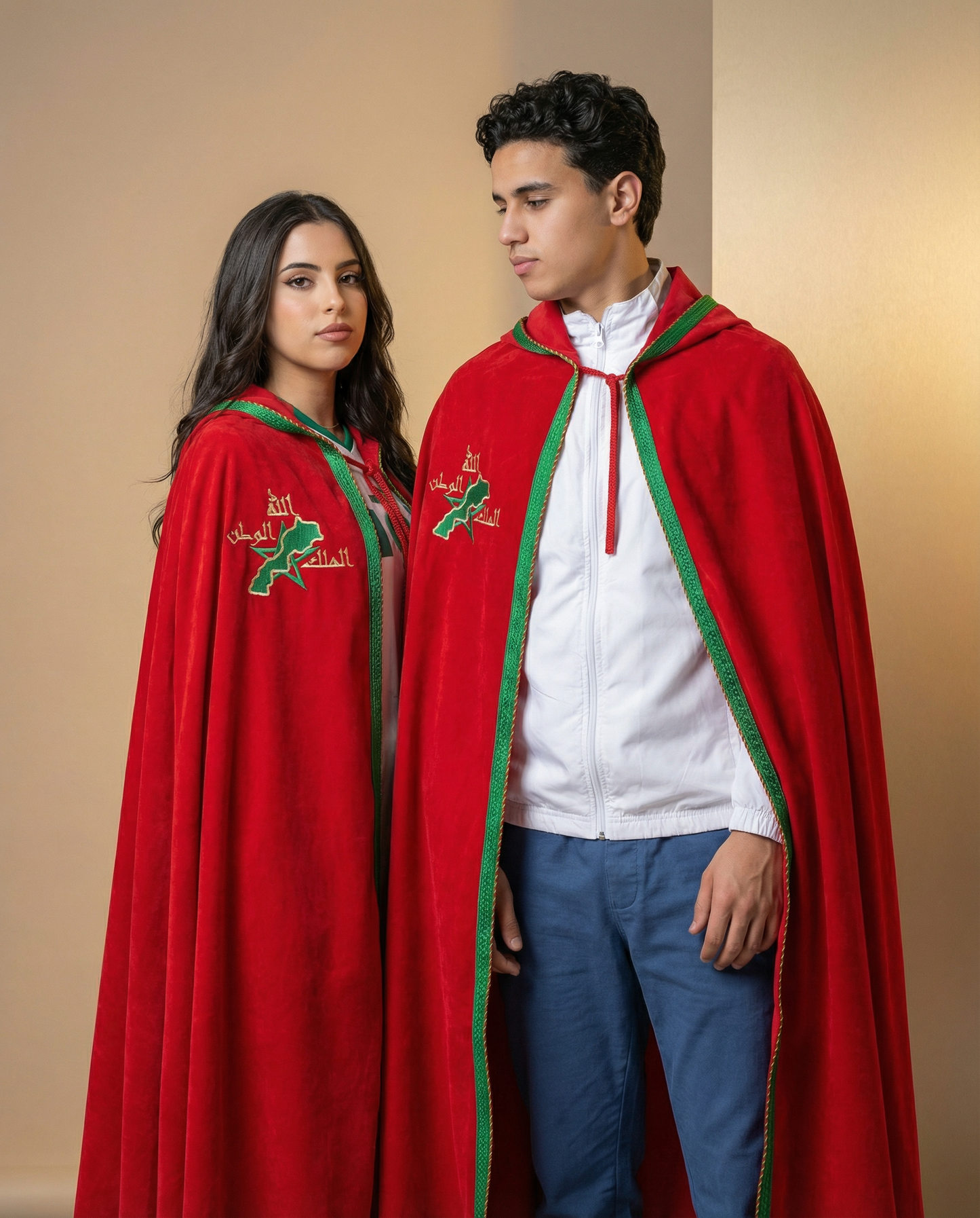 Cape Royale Premium – Édition Maroc Traditionnel Brodée كاب مغربي فاخر مطرّز – جودة بريميوم بلمسة ملكية