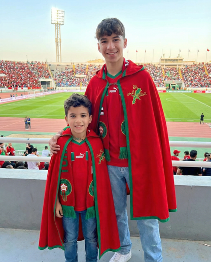 🇲🇦 Capes Enfants : Royale Premium – Édition Maroc Traditionnel Brodée 3 à 14 Ans 🇲🇦