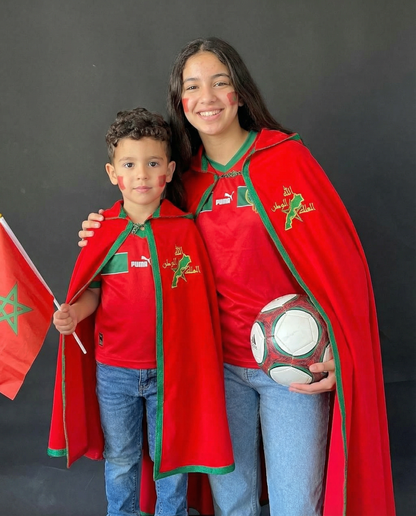 🇲🇦 Capes Enfants : Royale Premium – Édition Maroc Traditionnel Brodée 3 à 14 Ans 🇲🇦