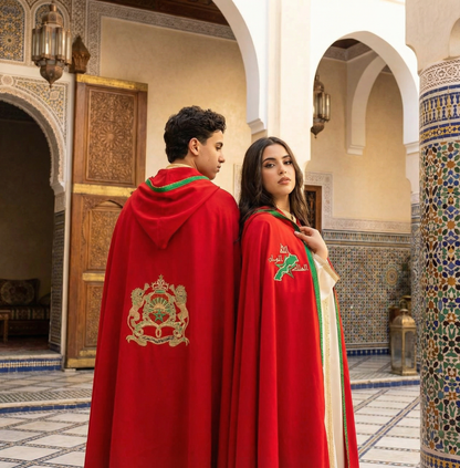 Cape Royale Premium – Édition Maroc Traditionnel Brodée كاب مغربي فاخر مطرّز – جودة بريميوم بلمسة ملكية