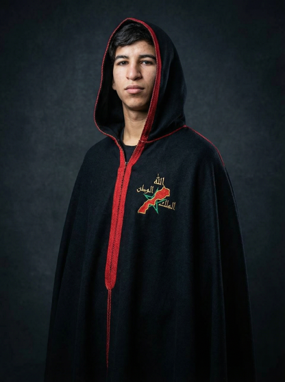 Cape Royale Premium – Édition Maroc Traditionnel Brodée كاب مغربي فاخر مطرّز – جودة بريميوم بلمسة ملكية