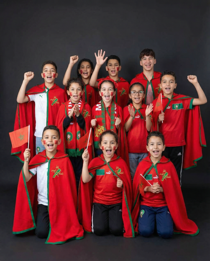🇲🇦 Capes Enfants : Royale Premium – Édition Maroc Traditionnel Brodée 3 à 14 Ans 🇲🇦