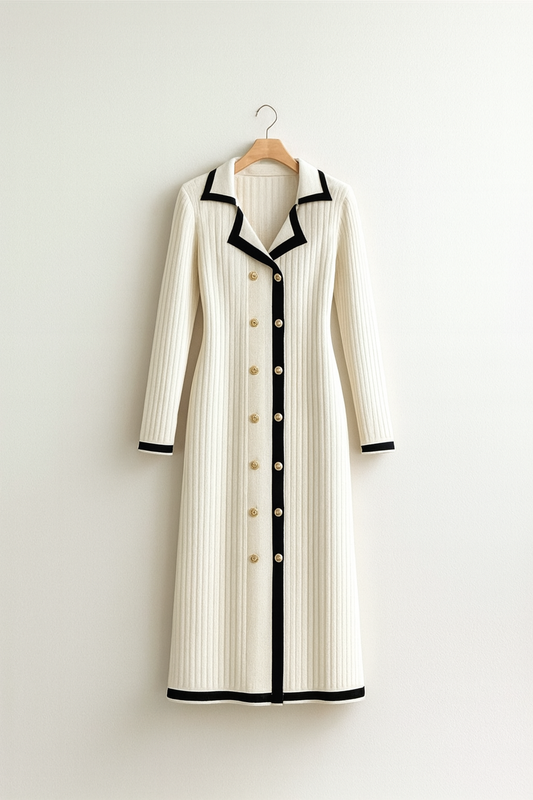 Robe Longue Élégante – Tricot Premium