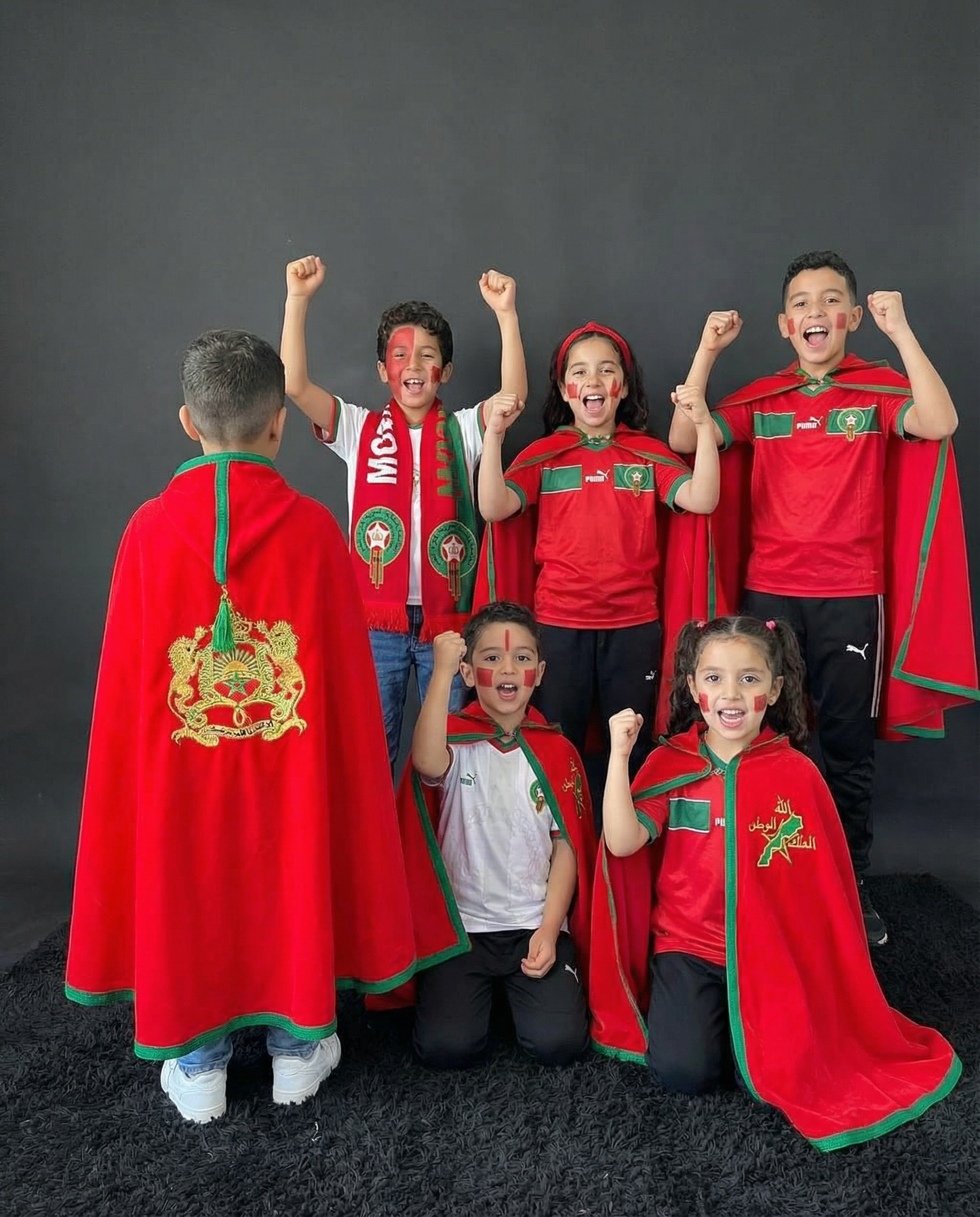 🇲🇦 Capes Enfants : Royale Premium – Édition Maroc Traditionnel Brodée 3 à 14 Ans 🇲🇦
