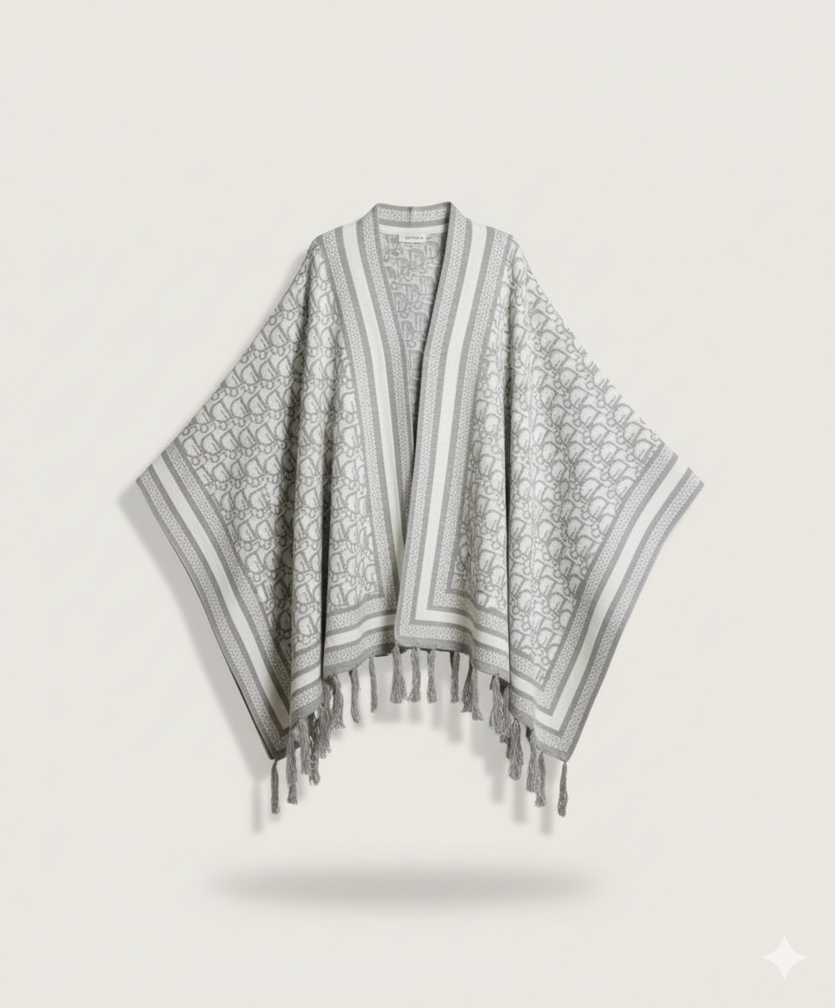 Cape Longue Hiver Motif Dior