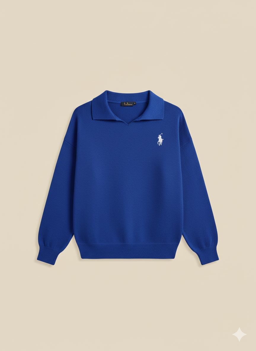 Pull Polo Brodé Premium