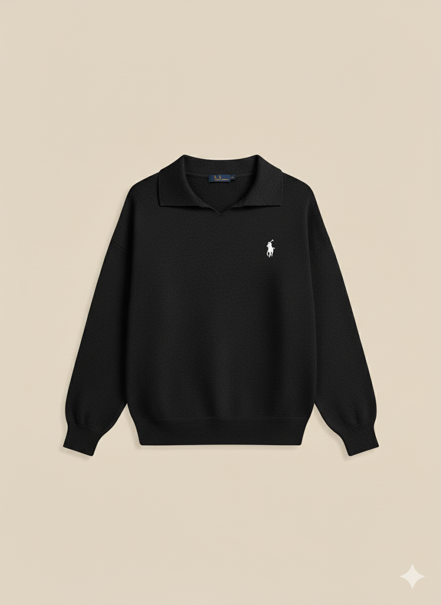 Pull Polo Brodé Premium