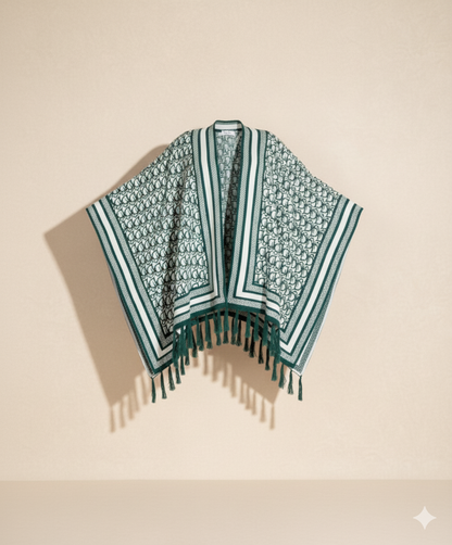 Cape Longue Hiver Motif Dior