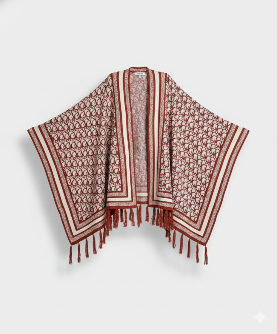 Cape Longue Hiver Motif Dior