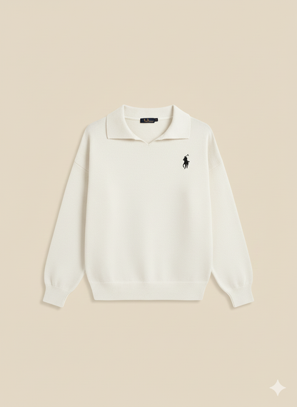 Pull Polo Brodé Premium