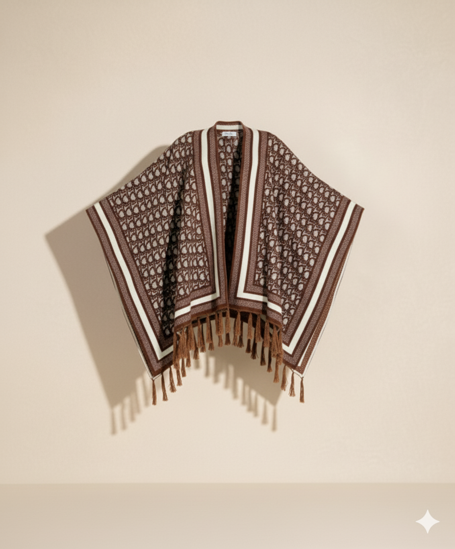 Cape Longue Hiver Motif Dior