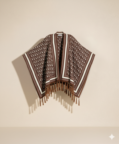 Cape Longue Hiver Motif Dior