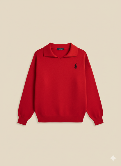 Pull Polo Brodé Premium