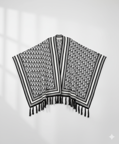 Cape Longue Hiver Motif Dior