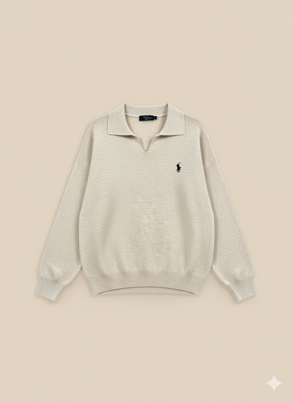 Pull Polo Brodé Premium
