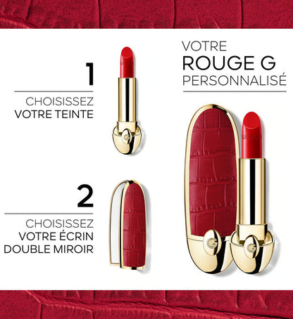 GUERLAIN Rouge G - L'écrin bijou double miroir Le rouge à lèvres soin personnalisable