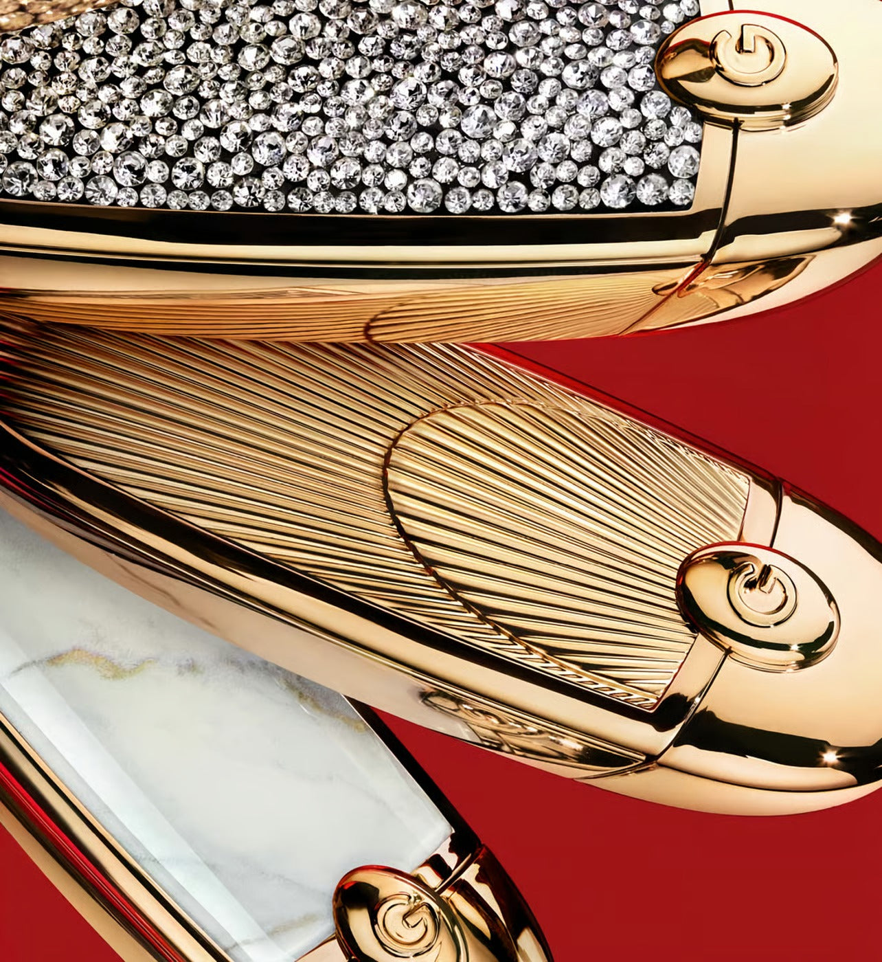 GUERLAIN Rouge G - L'écrin bijou double miroir Le rouge à lèvres soin personnalisable