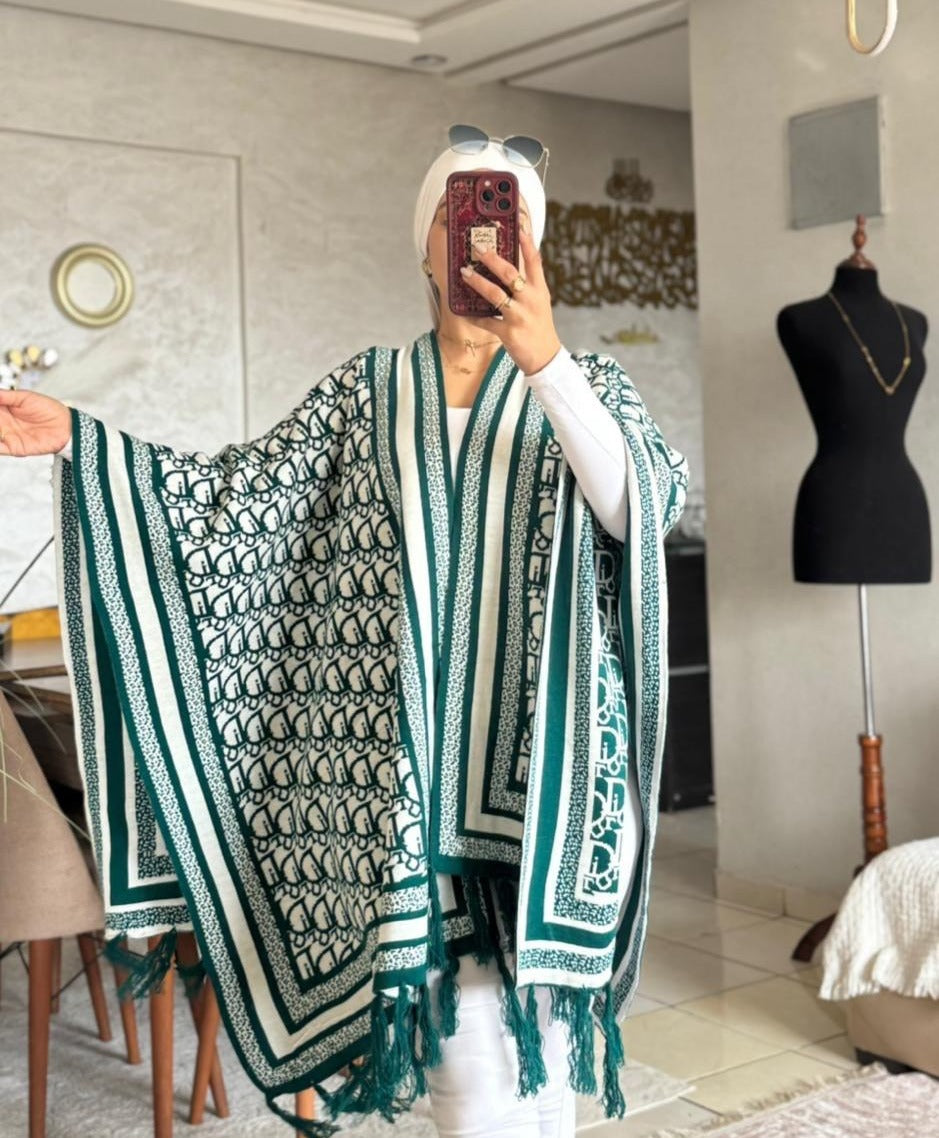 Cape Longue Hiver Motif Dior