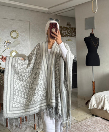 Cape Longue Hiver Motif Dior